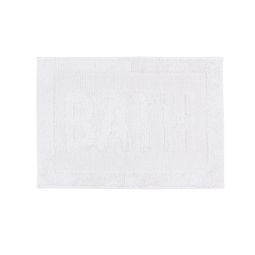 Bath Microfiber Chenille Woven Mat 17 X 24"