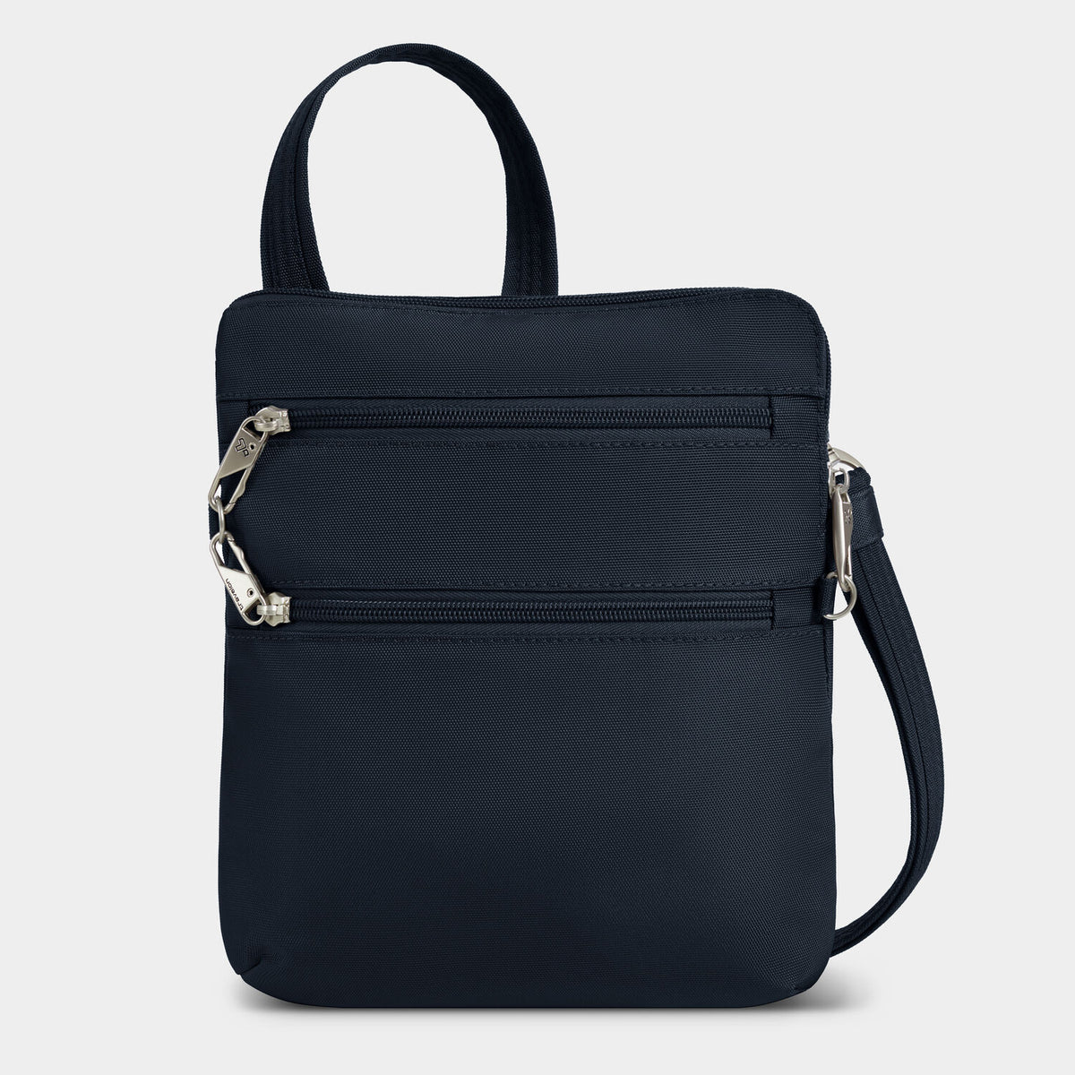 Anti Theft Classic Slim Double Zip Crossbody