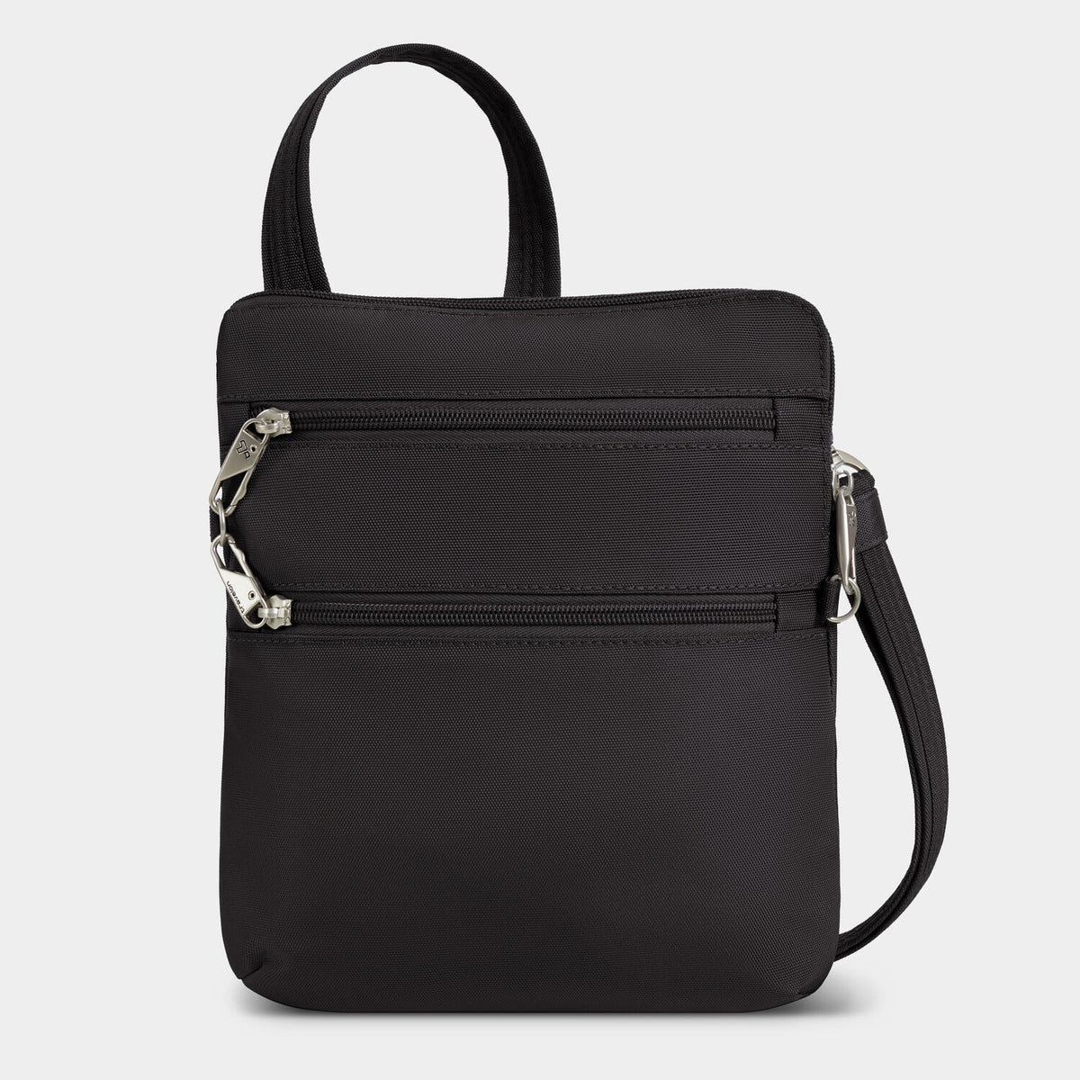 Anti Theft Classic Slim Double Zip Crossbody