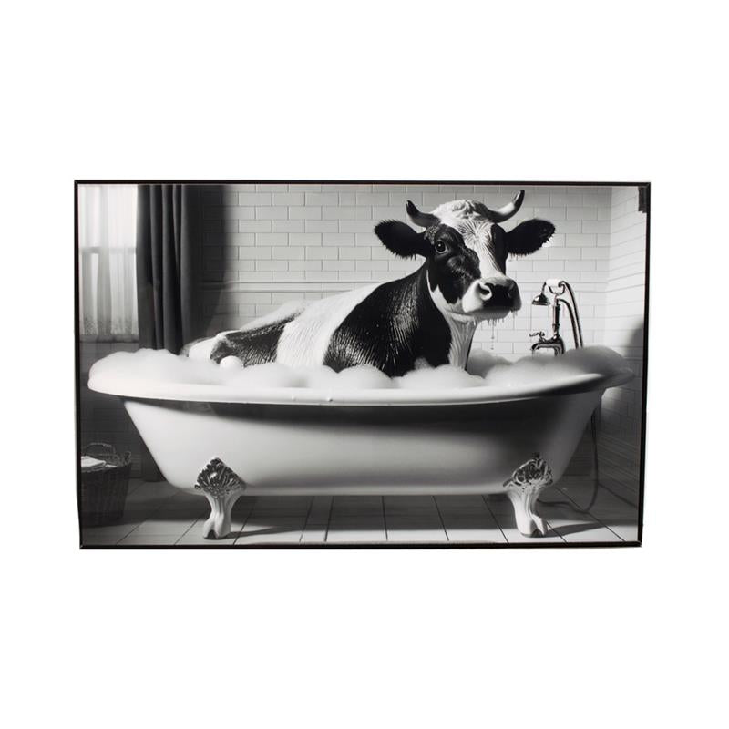 Holstein Soak Framed Art