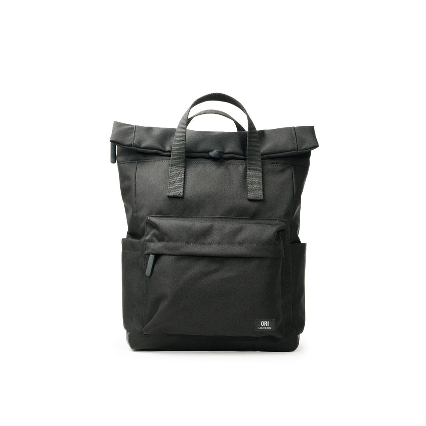 Canfield Medium Backpack - Recycled Canvas All Black Ash
