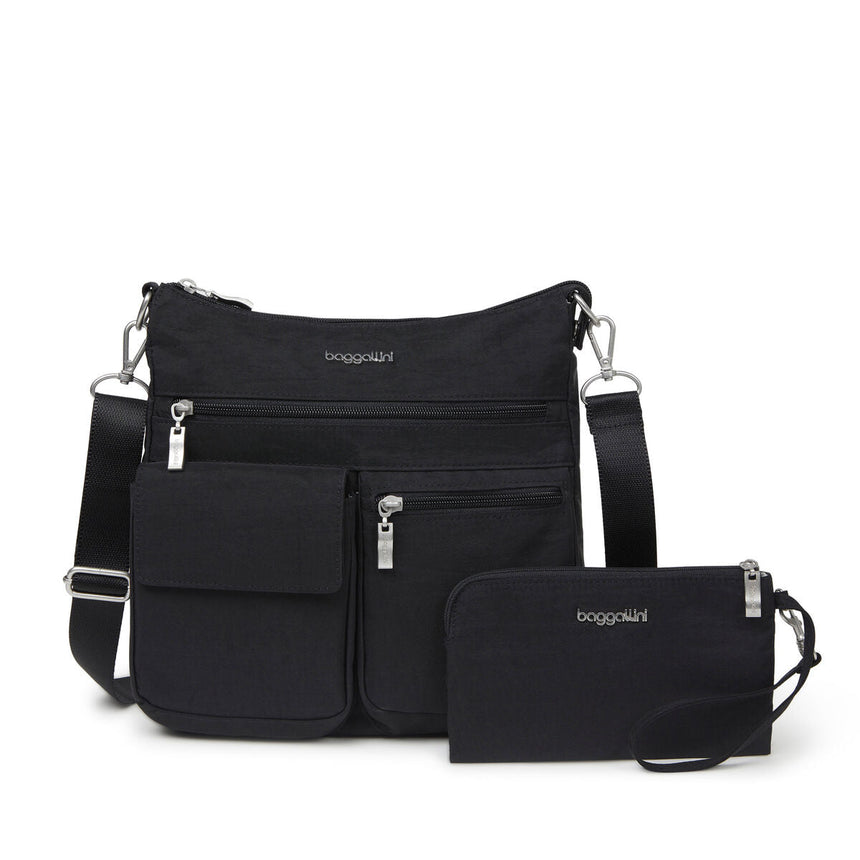 Baggallini Modern Everywhere Slim Crossbody — Black
