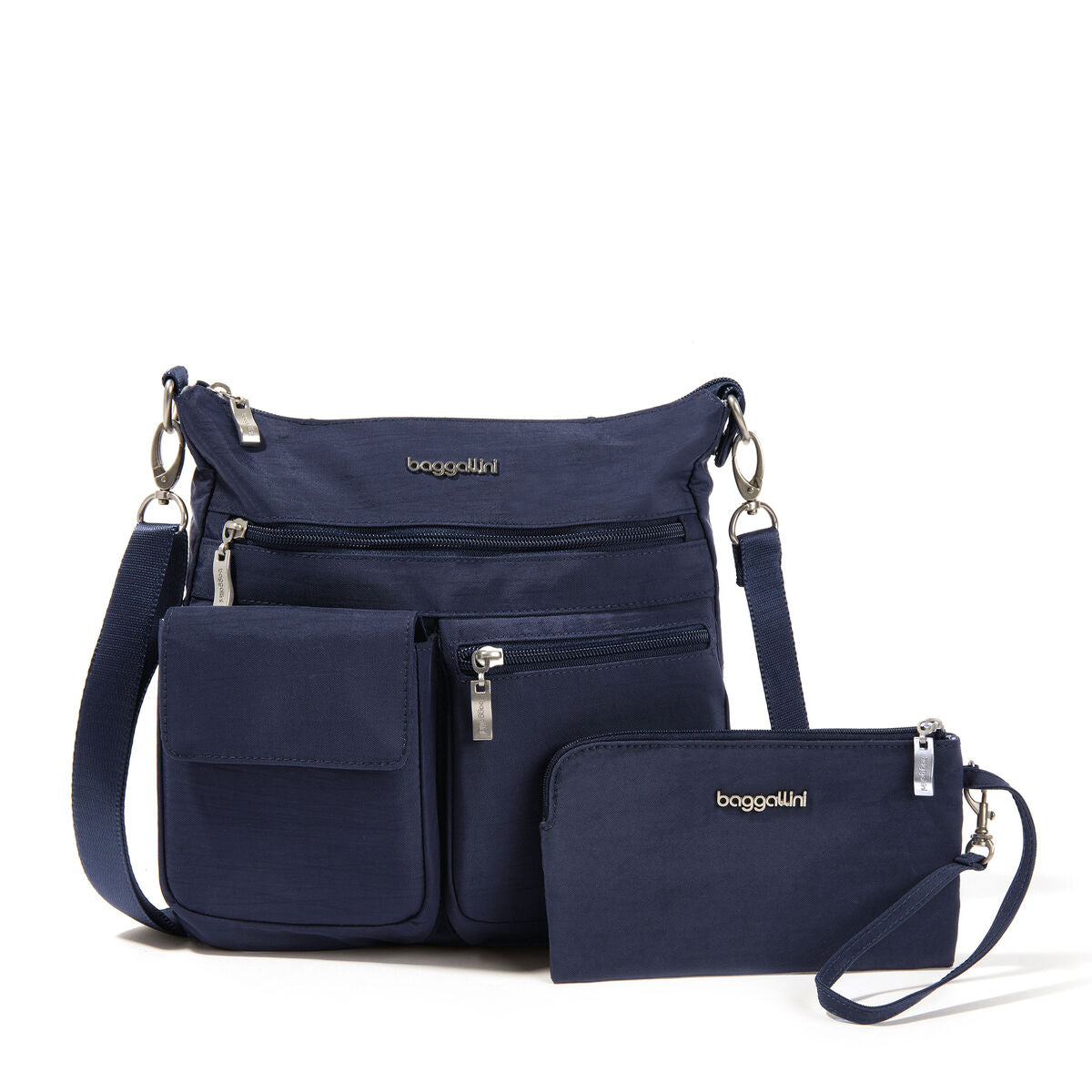 Baggallini Modern Everywhere Slim Crossbody — French Navy