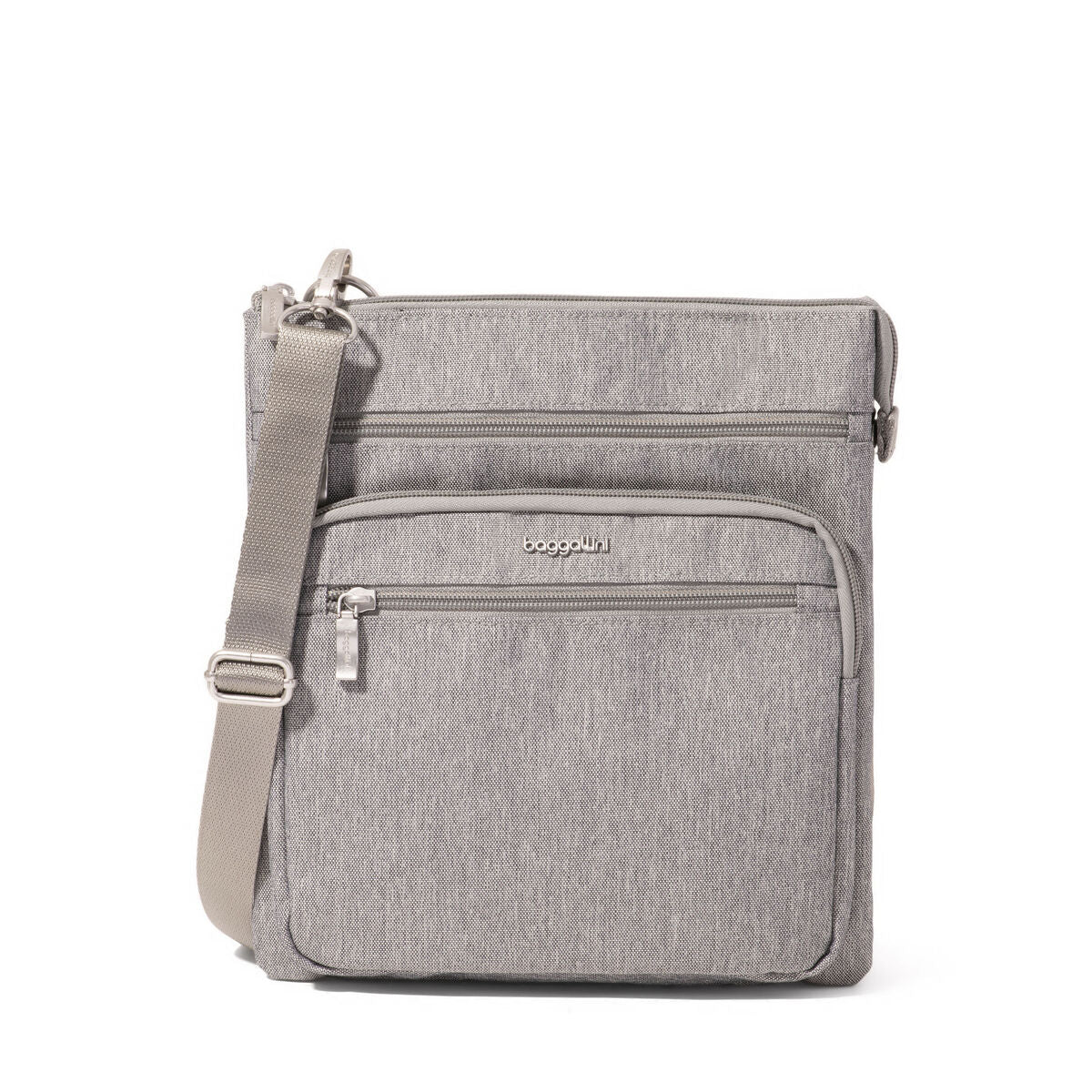 Baggallini Out And About Crossbody — Sterling Shimmer