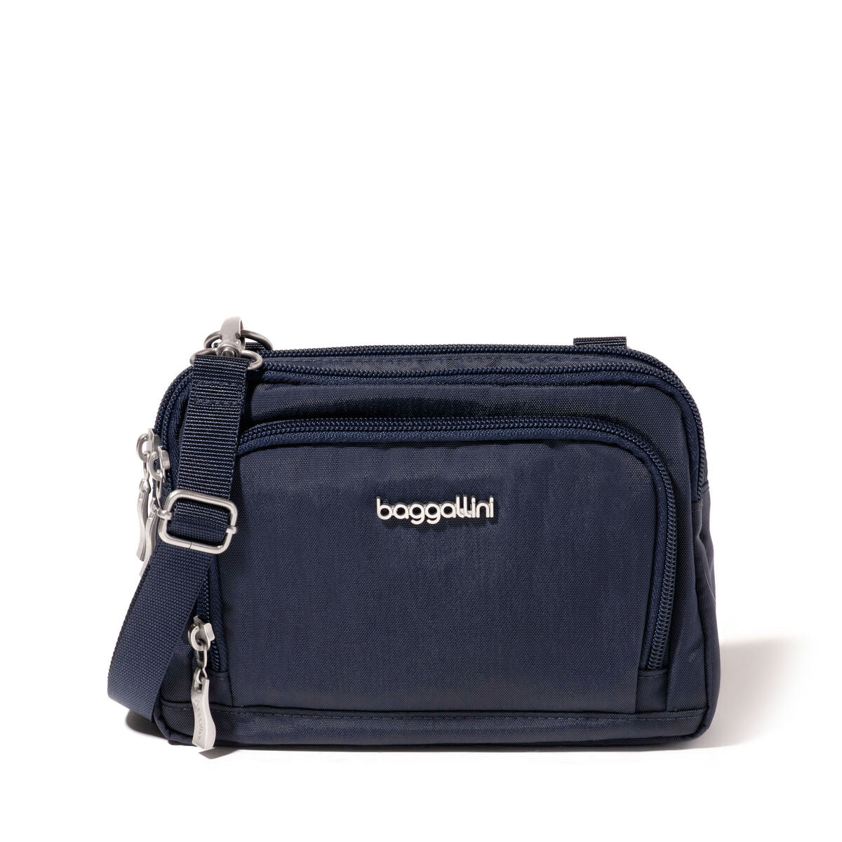 Baggallini Triple Zip With Front Wallet — French Navy
