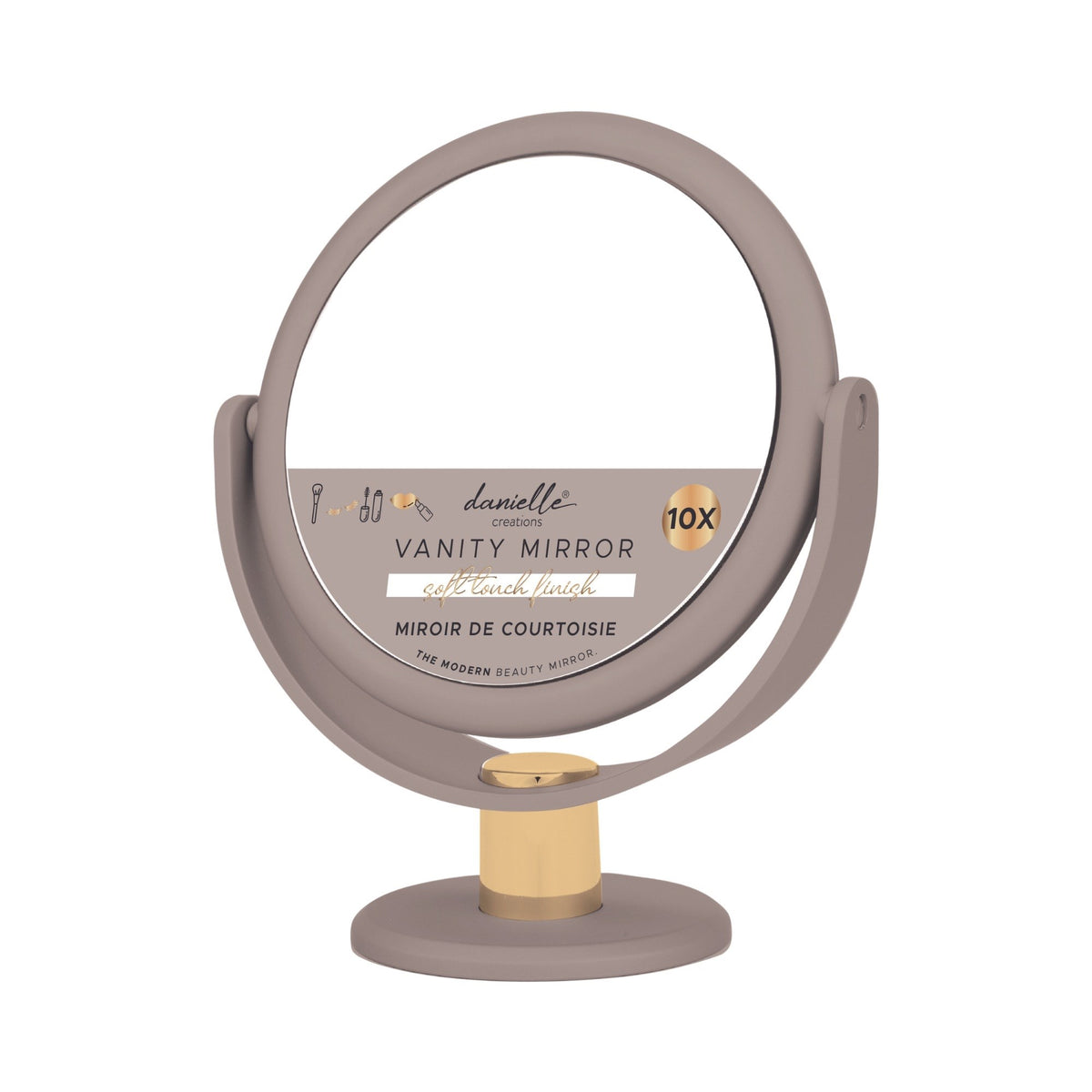 Danielle Soft Touch Round Vanity Mirror