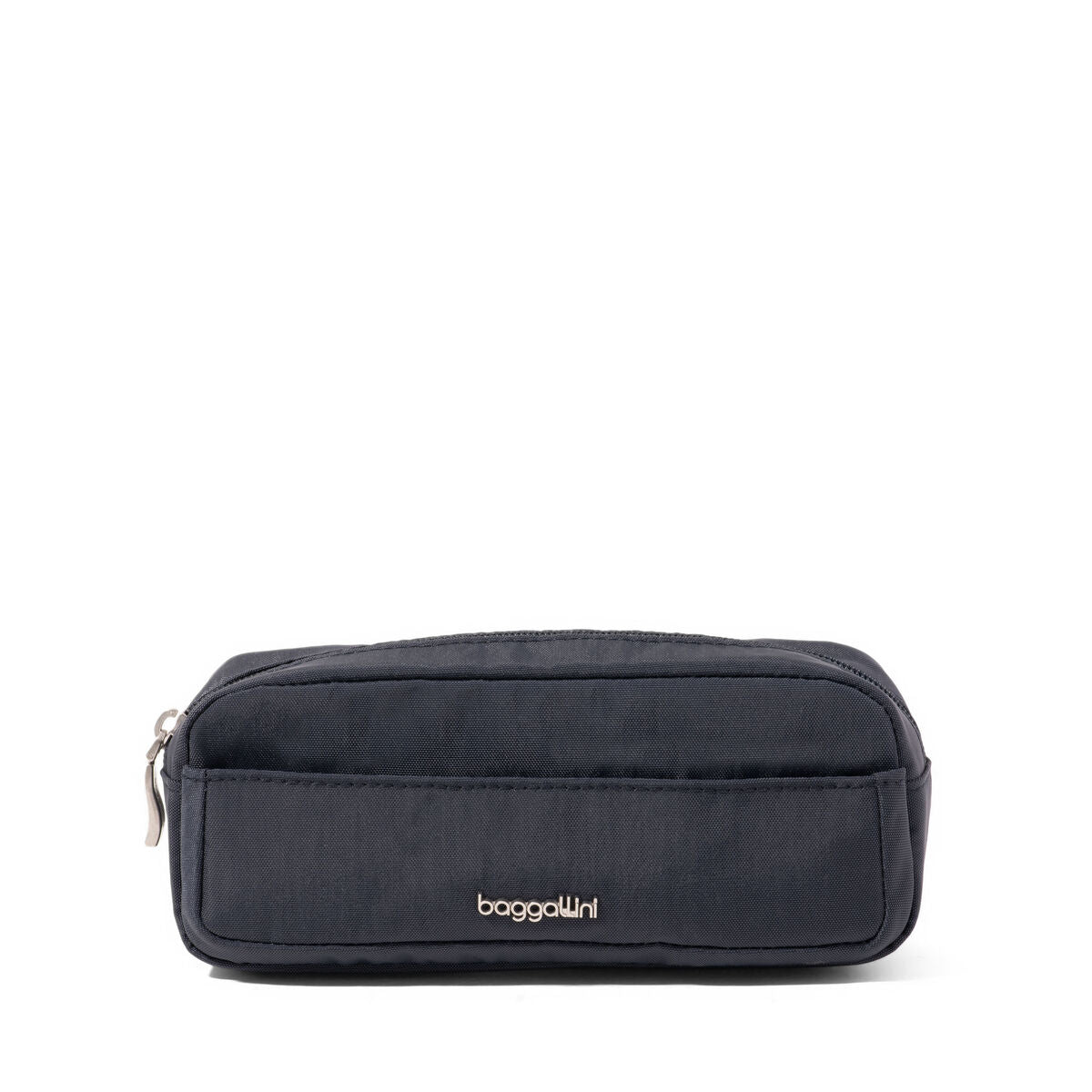 Baggallini Long Cosmetic Pouch — French Navy