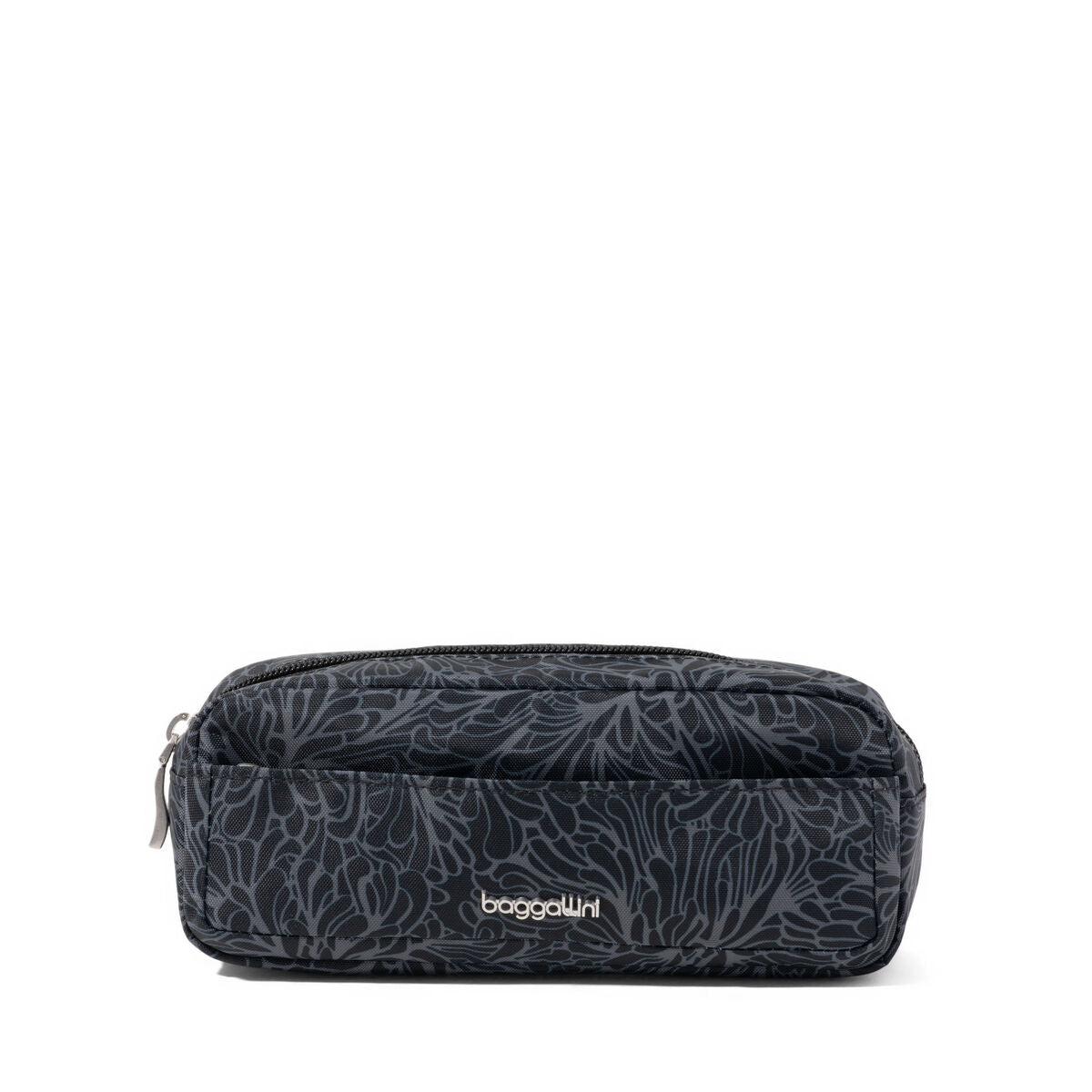 Baggallini Long Cosmetic Pouch — Midnight Blossom