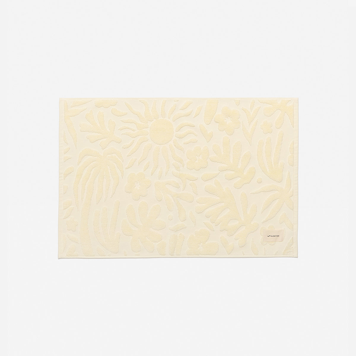 SLOWTIDE  Sunny Sculpted Bath Mat