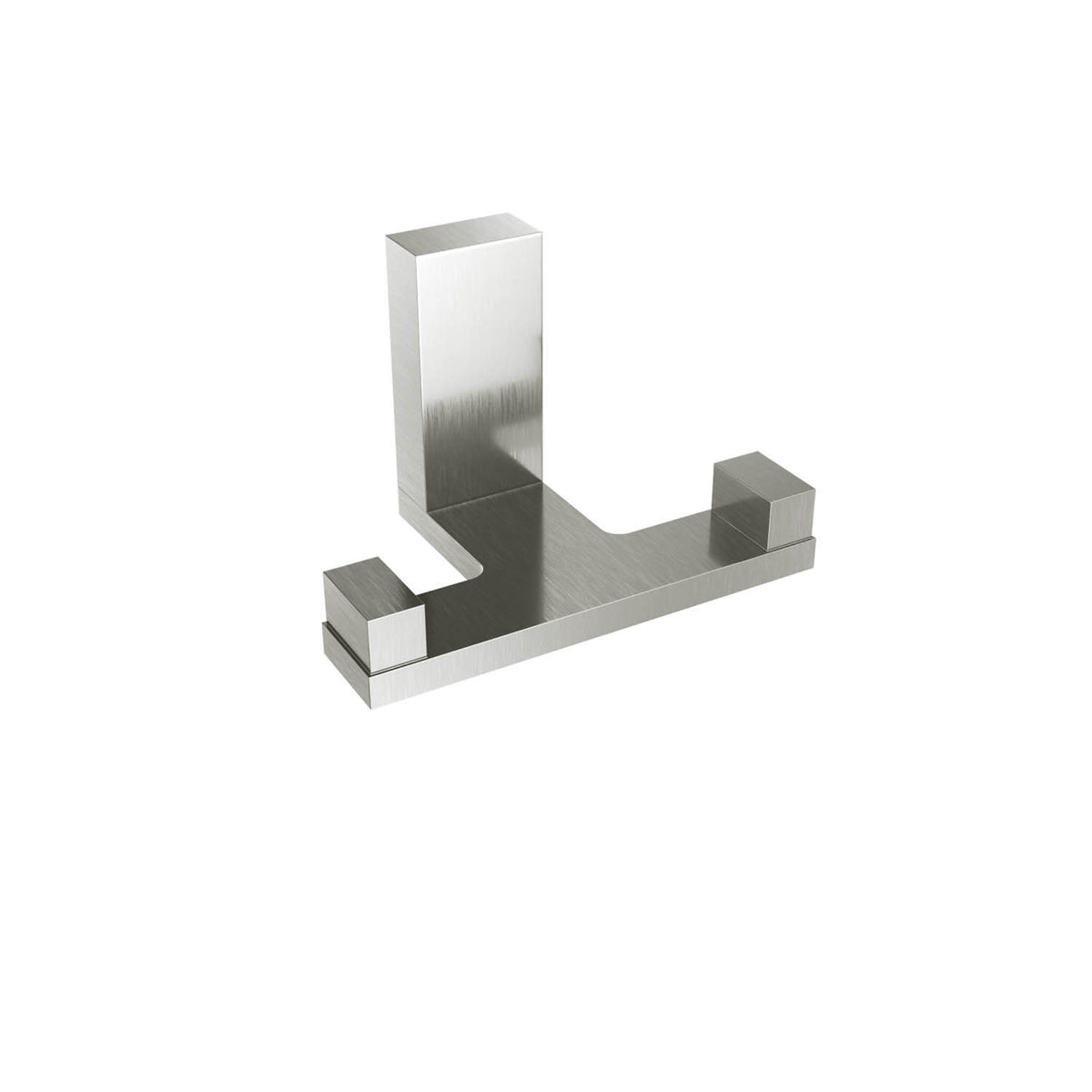 Erupt Double Towel Hook - Brushed Nickel