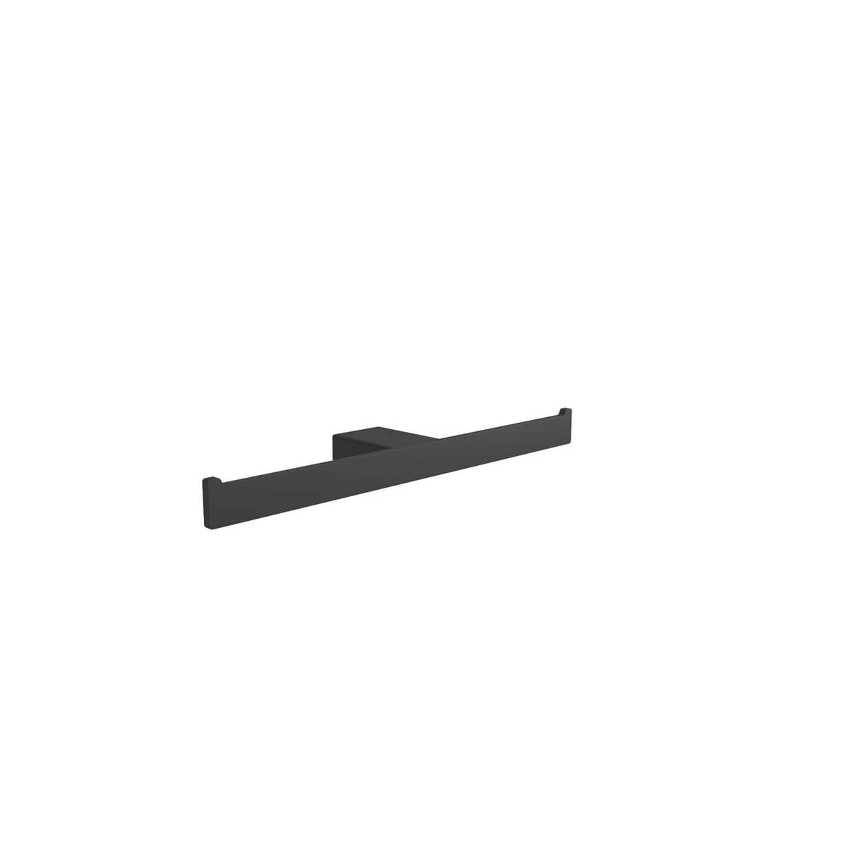Cinder Double Toilet Paper Holder - Matte Black