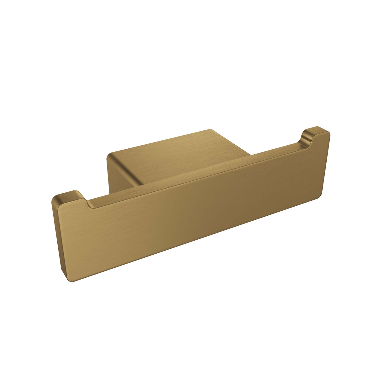Cinder Double Towel Hook - Brushed Gold