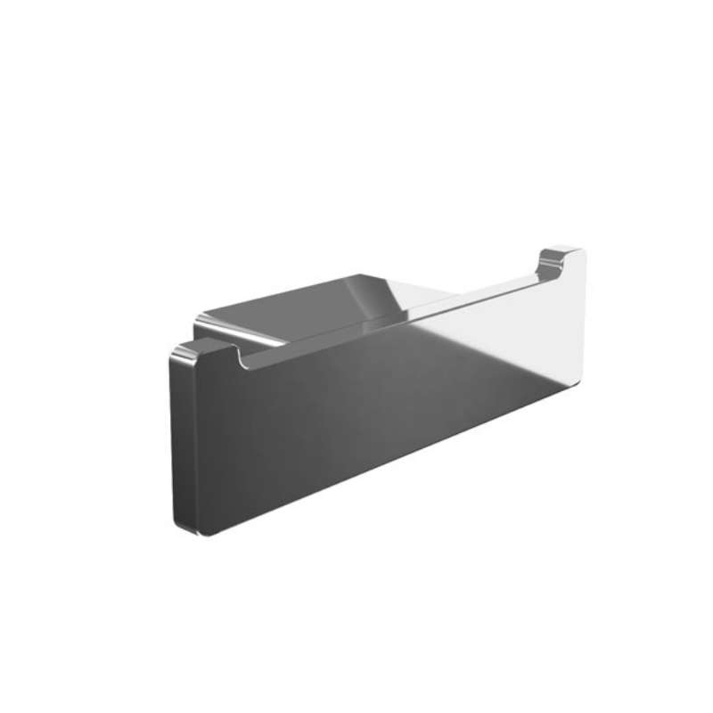Cinder Double Towel Hook - Chrome