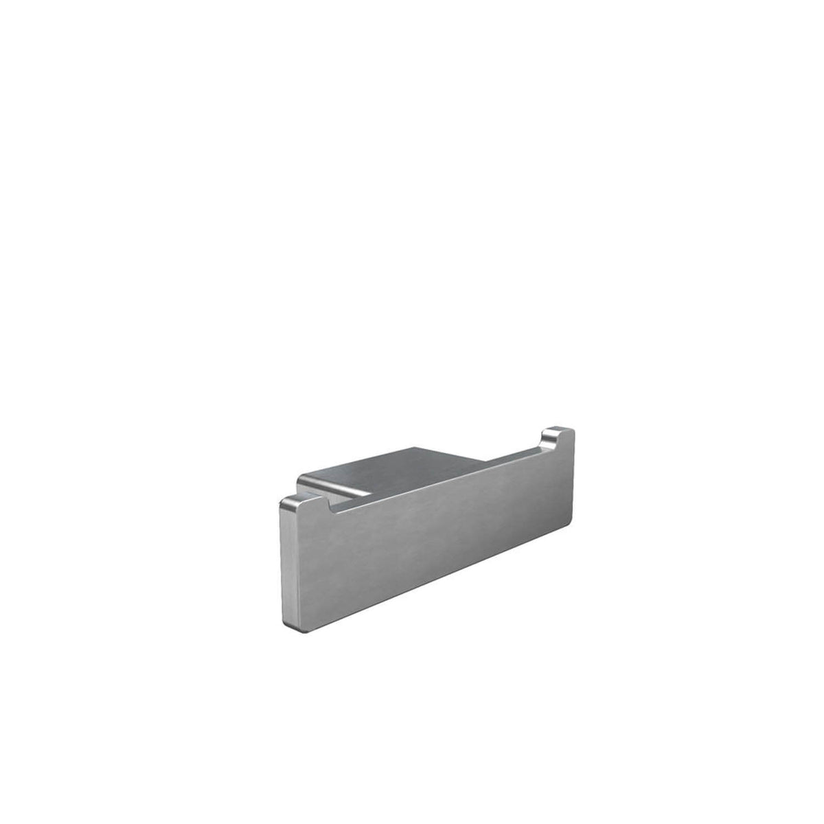 Cinder Double Towel Hook - Brushed Nickel
