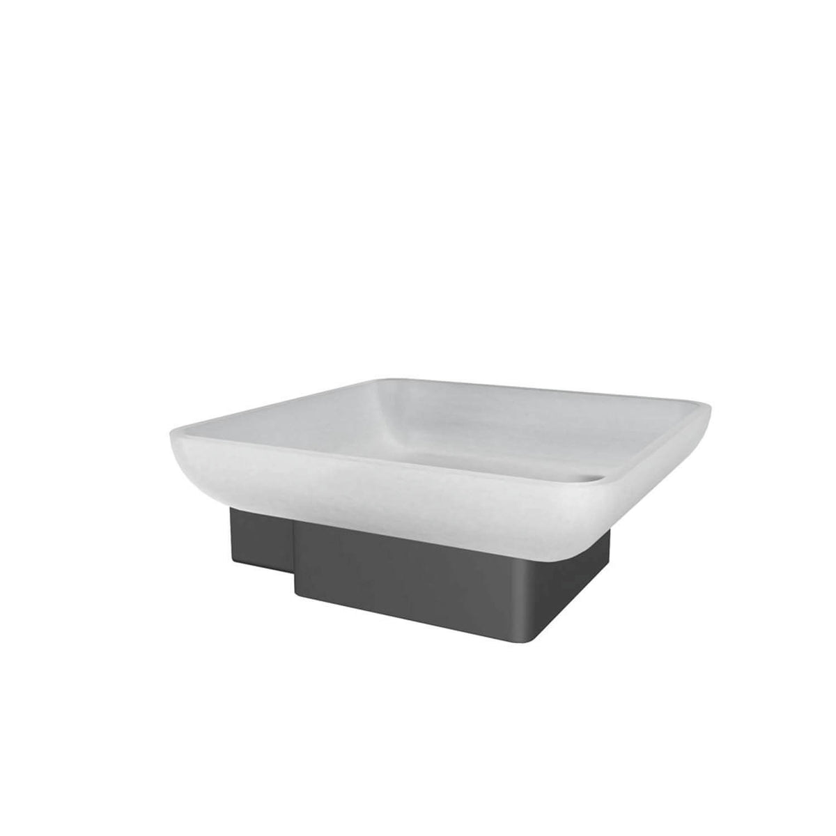 Cinder Soap Dish Holder - Matte Black