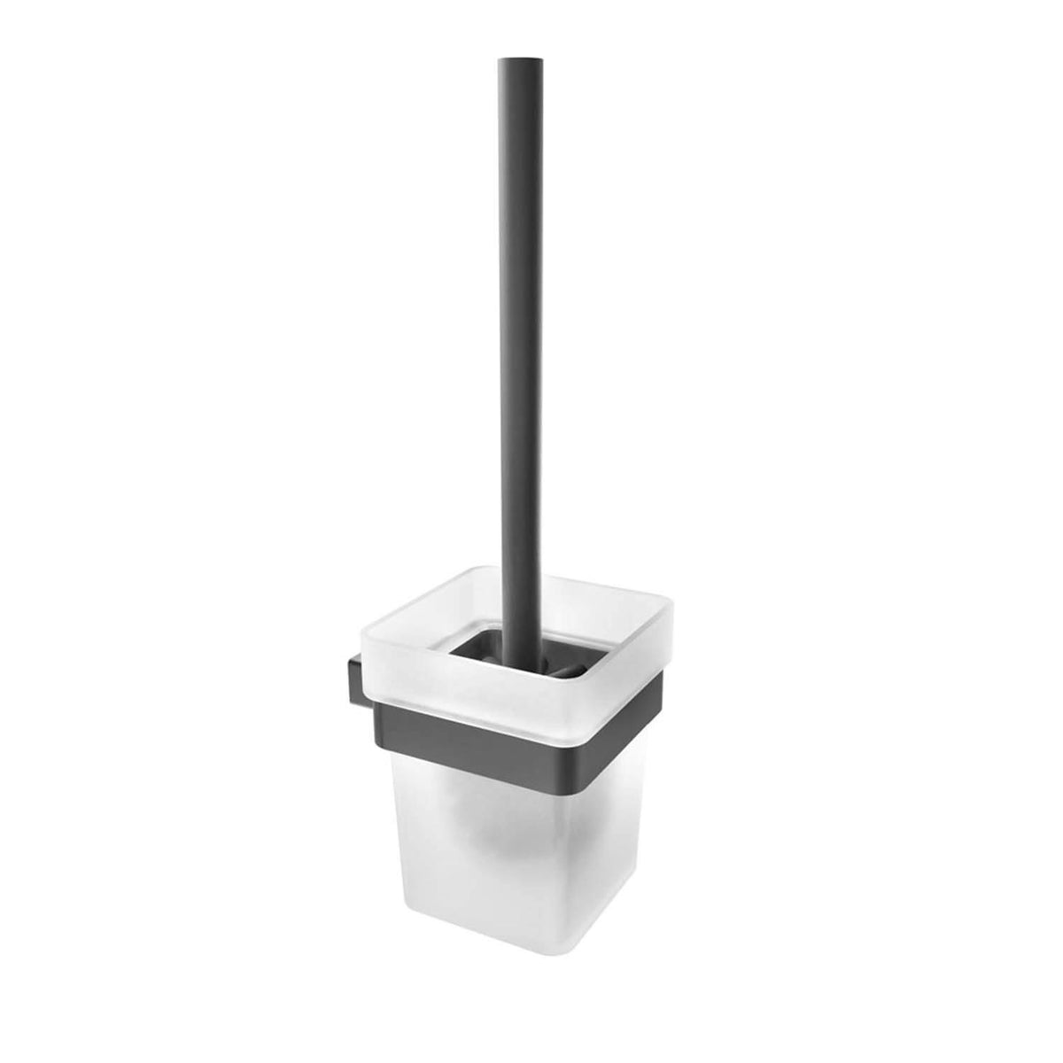 Cinder Wall-Mounted Toilet Brush - Matte Black