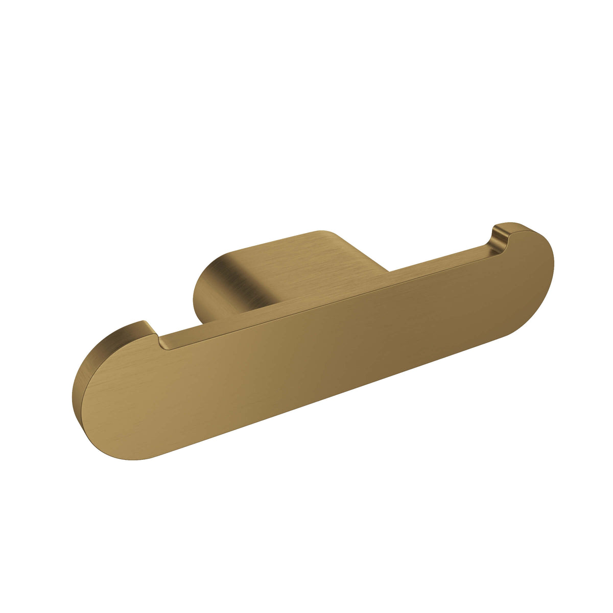 Flow Double Towel Hook - Brushed Gold
