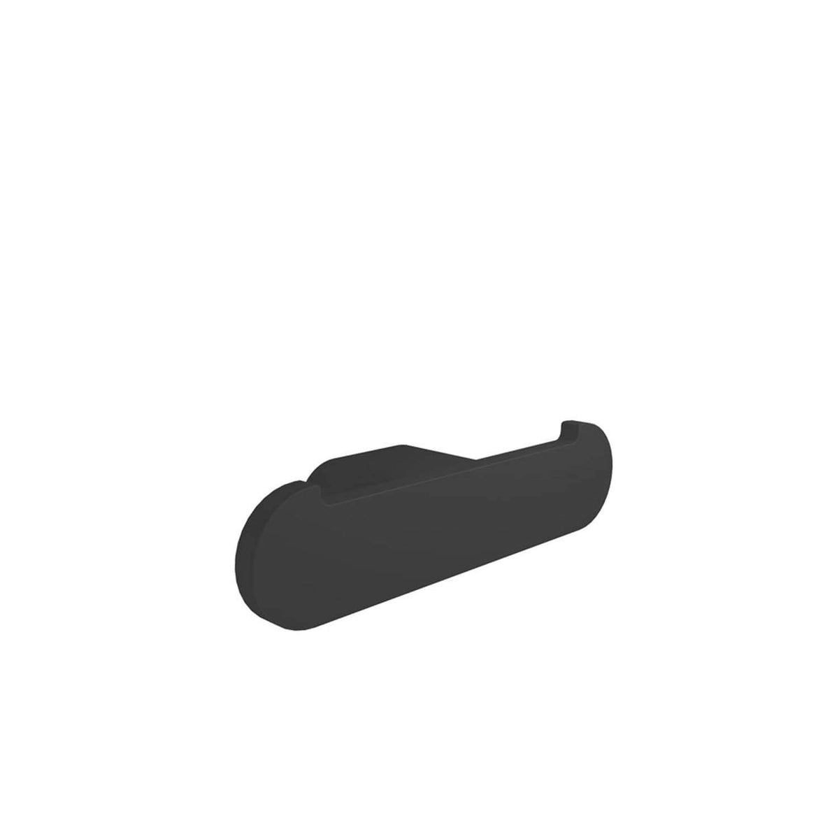 Flow Double Towel Hook - Matte Black