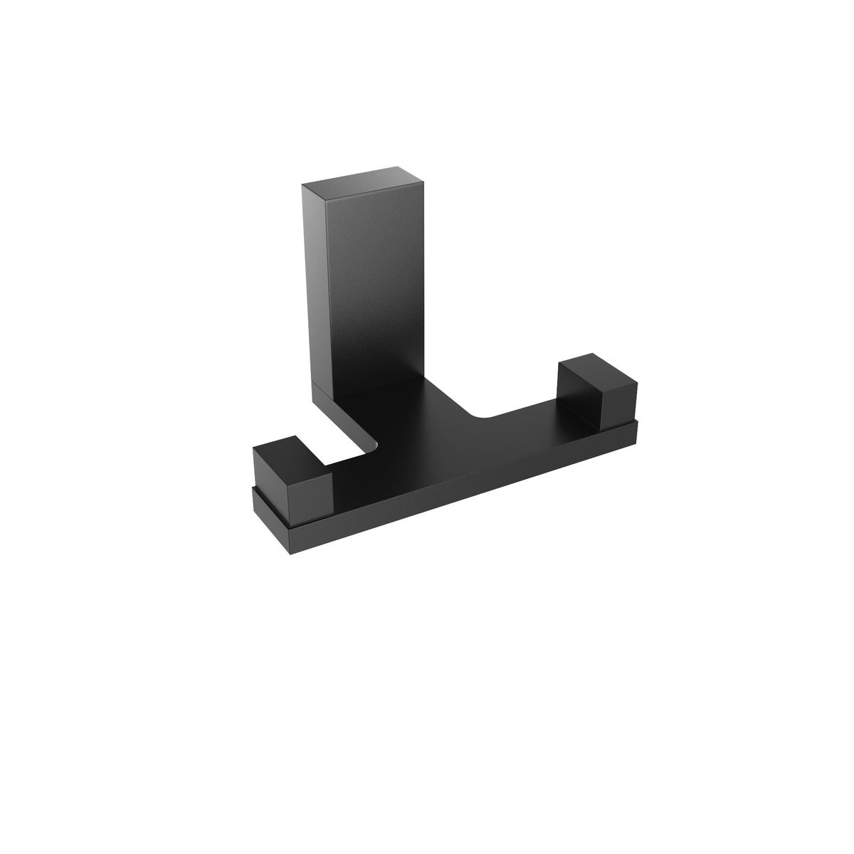 Fire Double Towel Hook - Matte Black