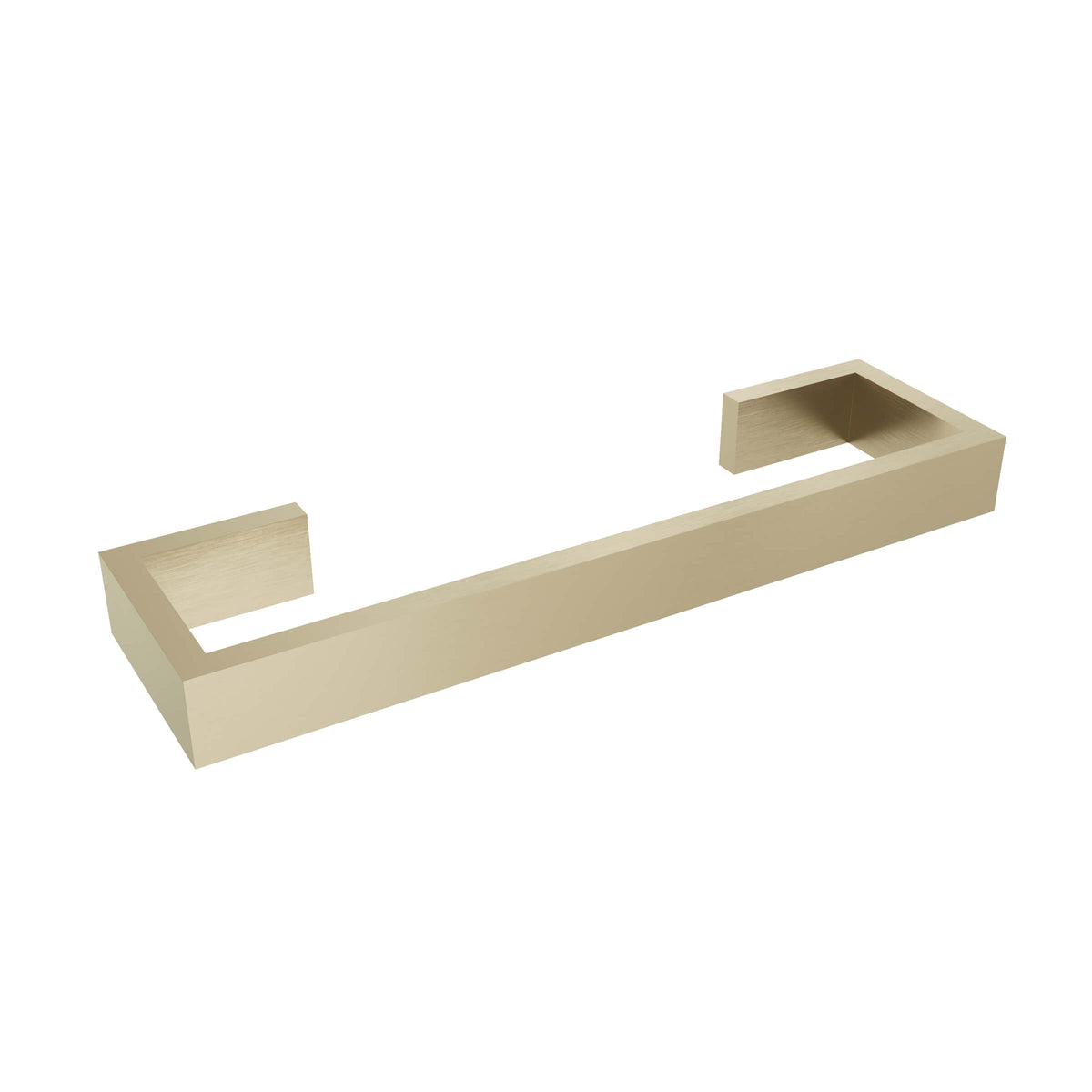 Fire Towel Bar - 12" - Satin Brass