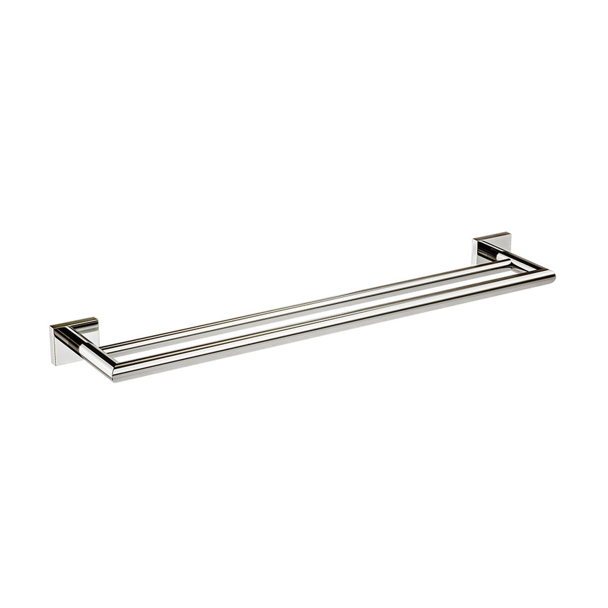 Crater 24″ Double Towel Bar - Polished Nickel