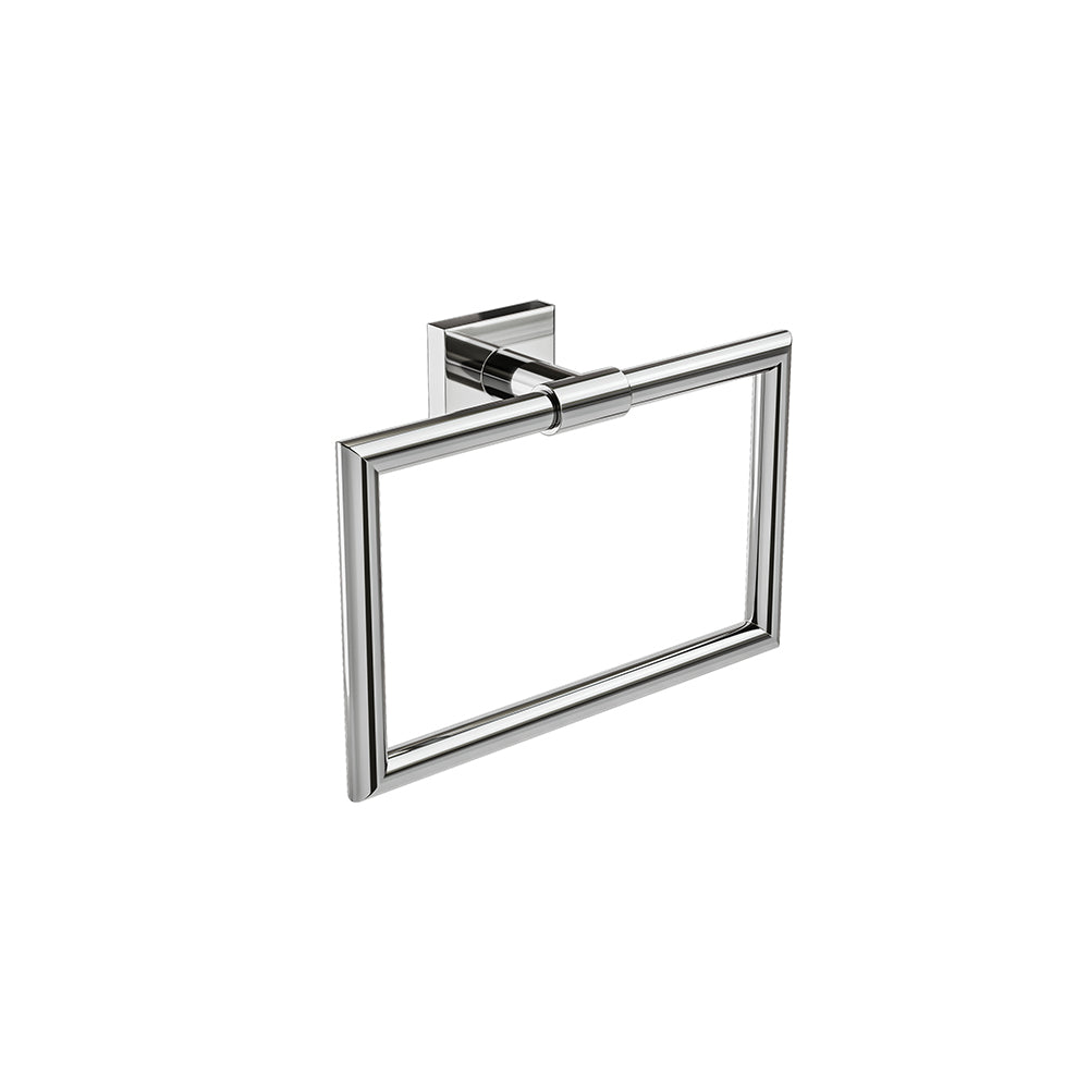 Crater Towel Ring - Chrome