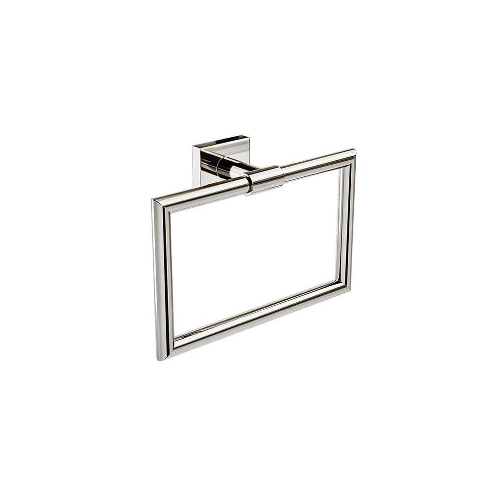 Crater Towel Ring - Polished Nickel