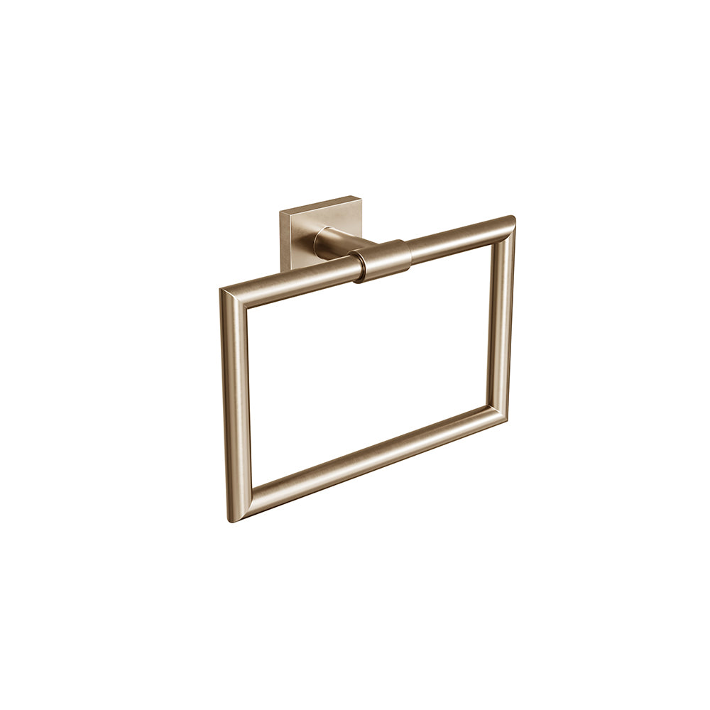 Crater Towel Ring - Brushed Bronze