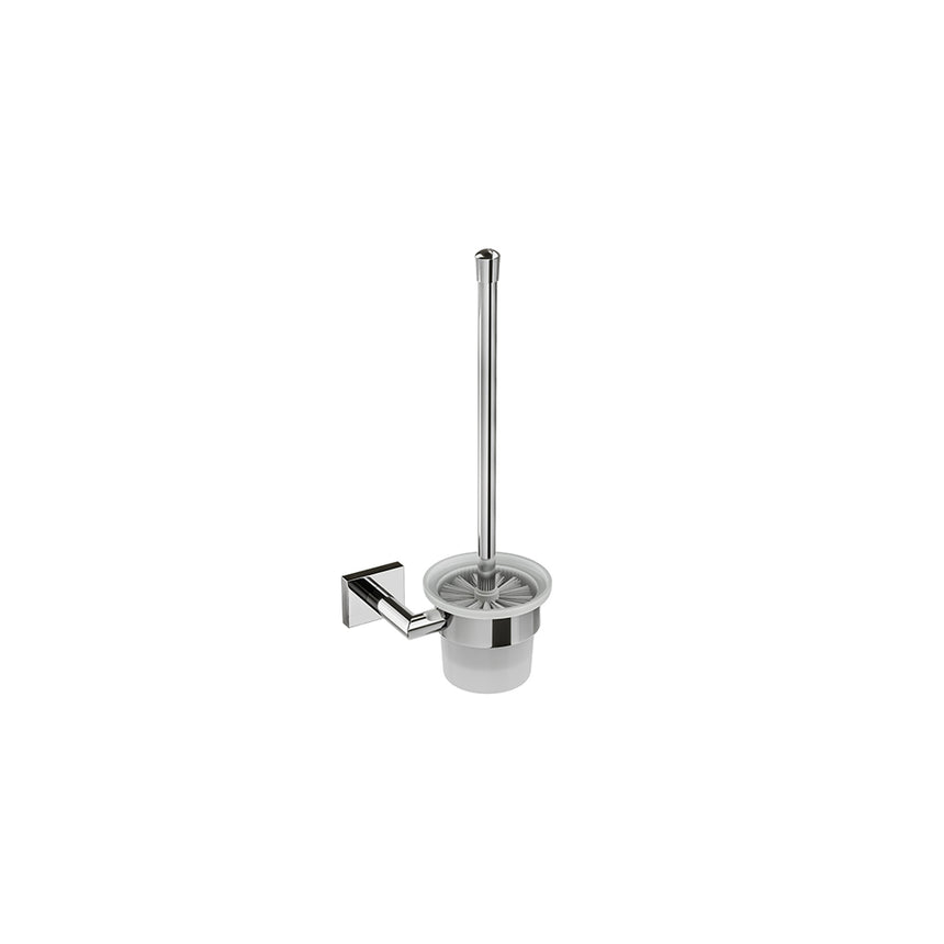 Crater Wall-Mounted Toilet Brush - Chrome