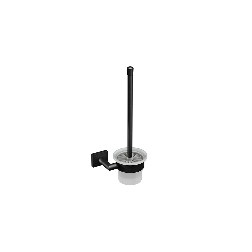 Crater Wall-Mounted Toilet Brush - Matte Black