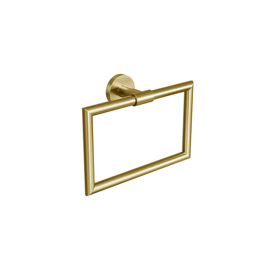 Summit Towel Ring - Brushed Gold