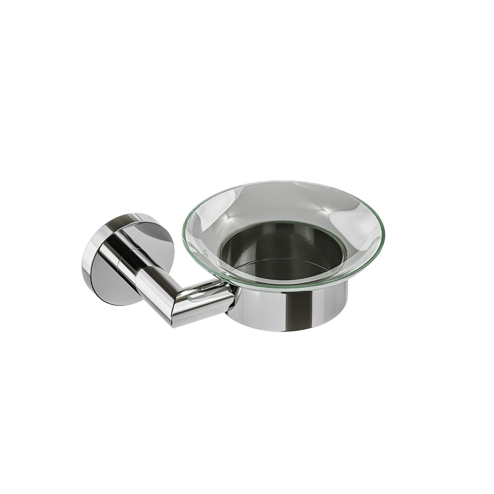 Summit Glass Soap Dish - Chrome