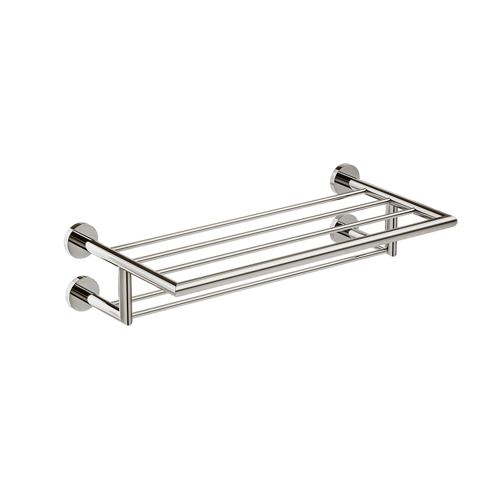 Summit Double Towel Shelf - Polished Nickel