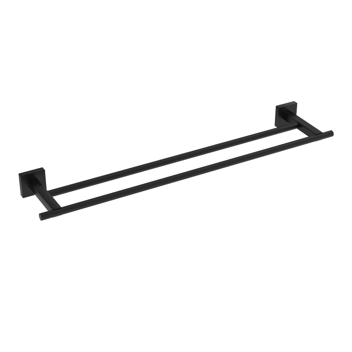 Heat 24″ Double Towel Bar - Matte Black
