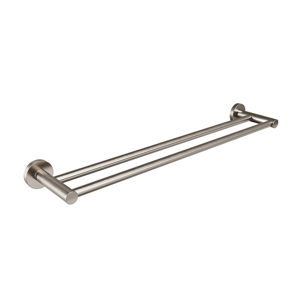 Lava 24″ Double Towel Bar - Brushed Nickel