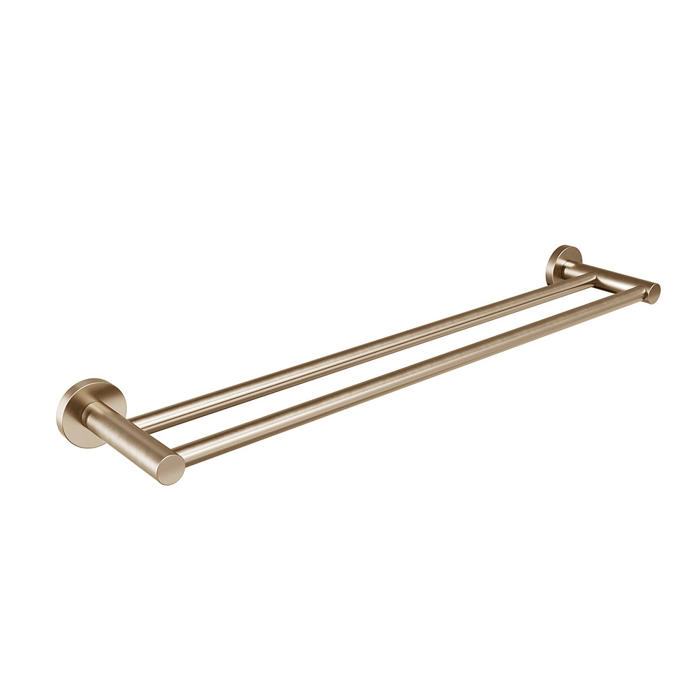 Lava 24″ Double Towel Bar - Brushed Bronze