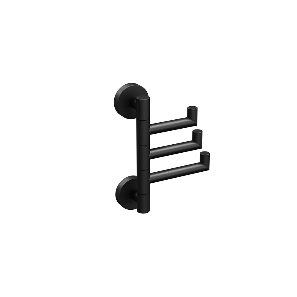 Lava Swivel Towel Hook - Matte Black