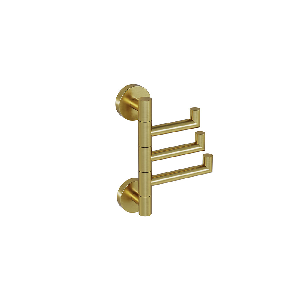 Lava Swivel Towel Hook - Brushed Gold