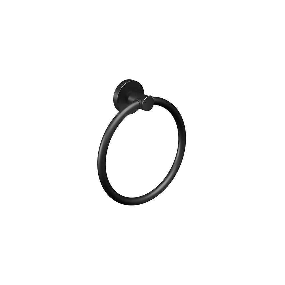 Lava Towel Ring - Matte Black