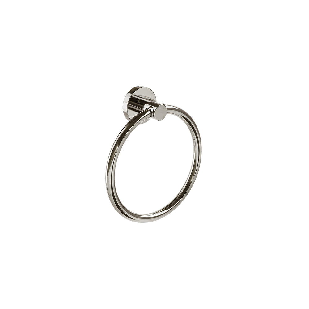 Lava Towel Ring - Polished Nickel