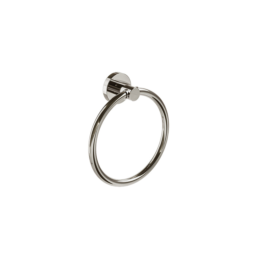 Lava Towel Ring - Polished Nickel