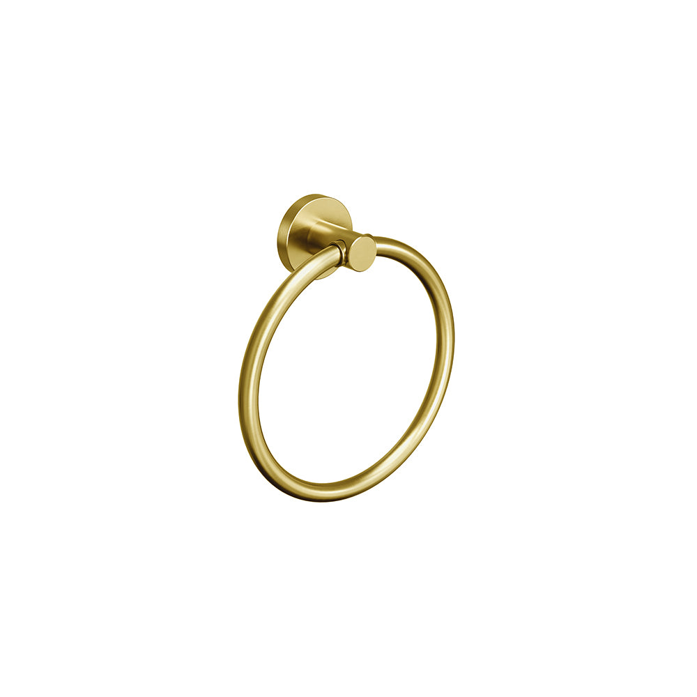 Lava Towel Ring - Brushed Gold