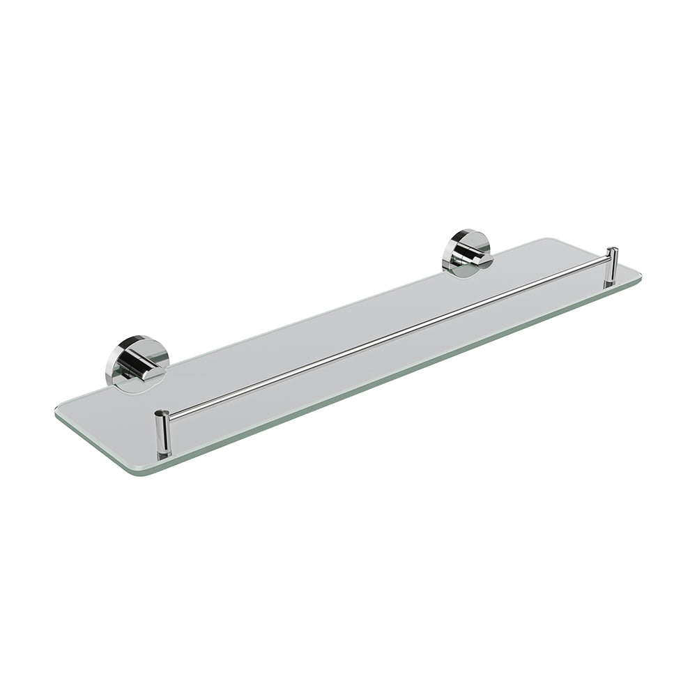 Lava Glass Shelf - Chrome