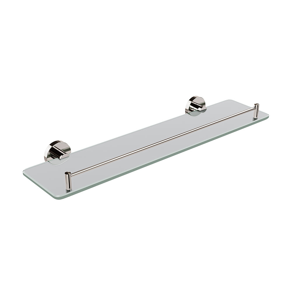 Lava Glass Shelf - Polished Nickel