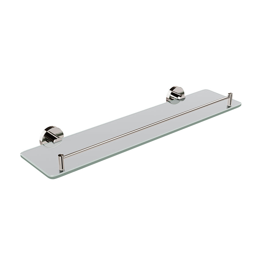 Lava Glass Shelf - Polished Nickel