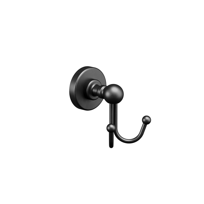 Ember Double Towel Hook - Matte Black