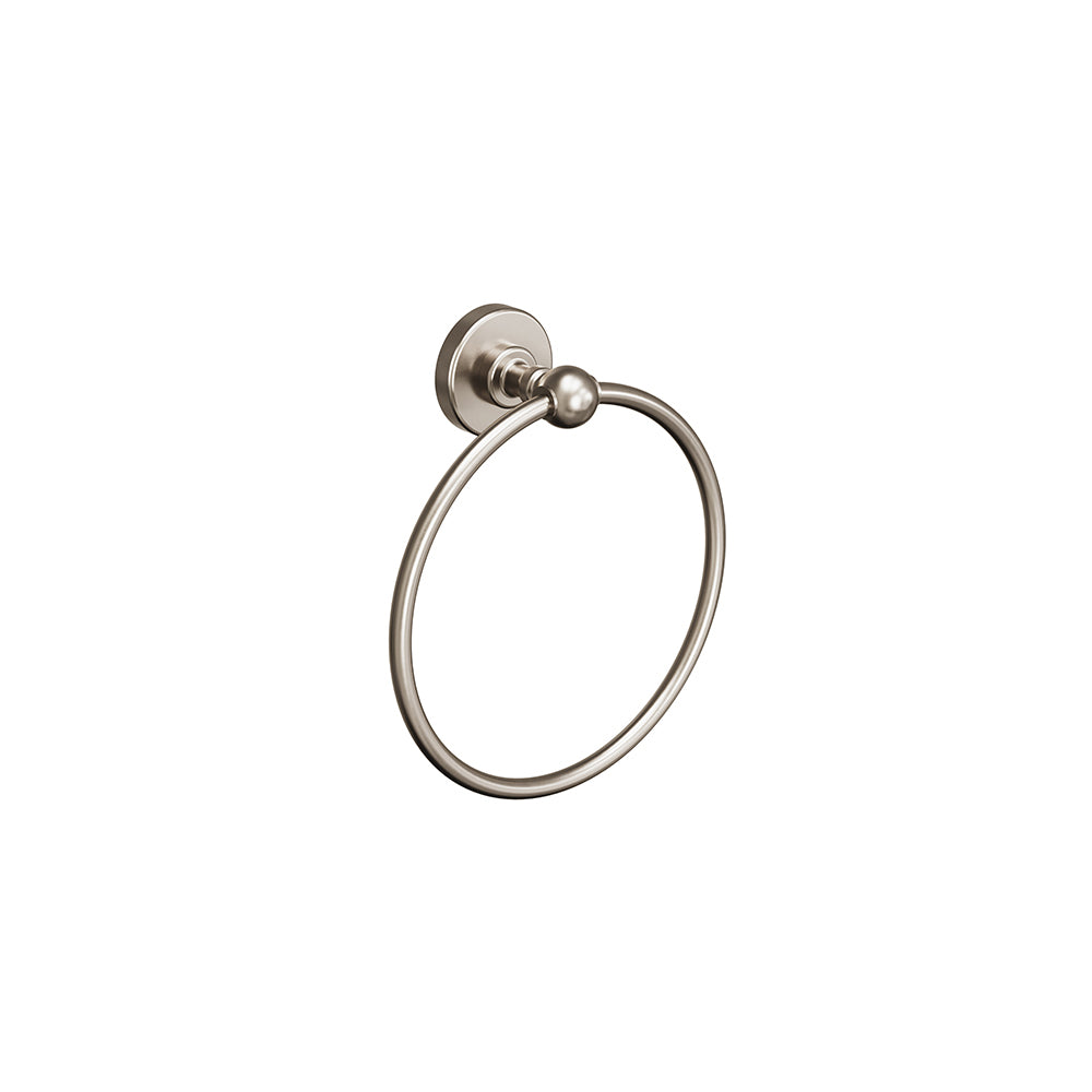 Ember Towel Ring - Brushed Nickel