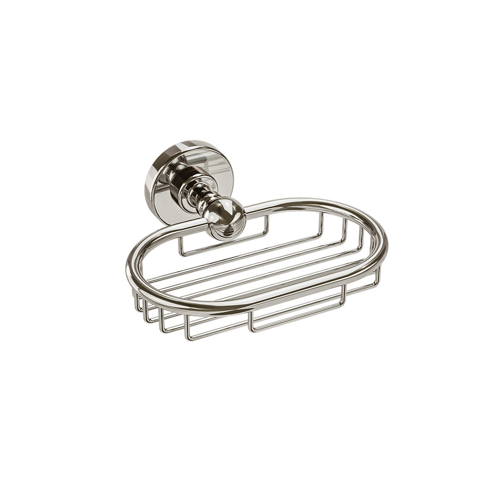 Ember Soap Basket - Polished Nickel