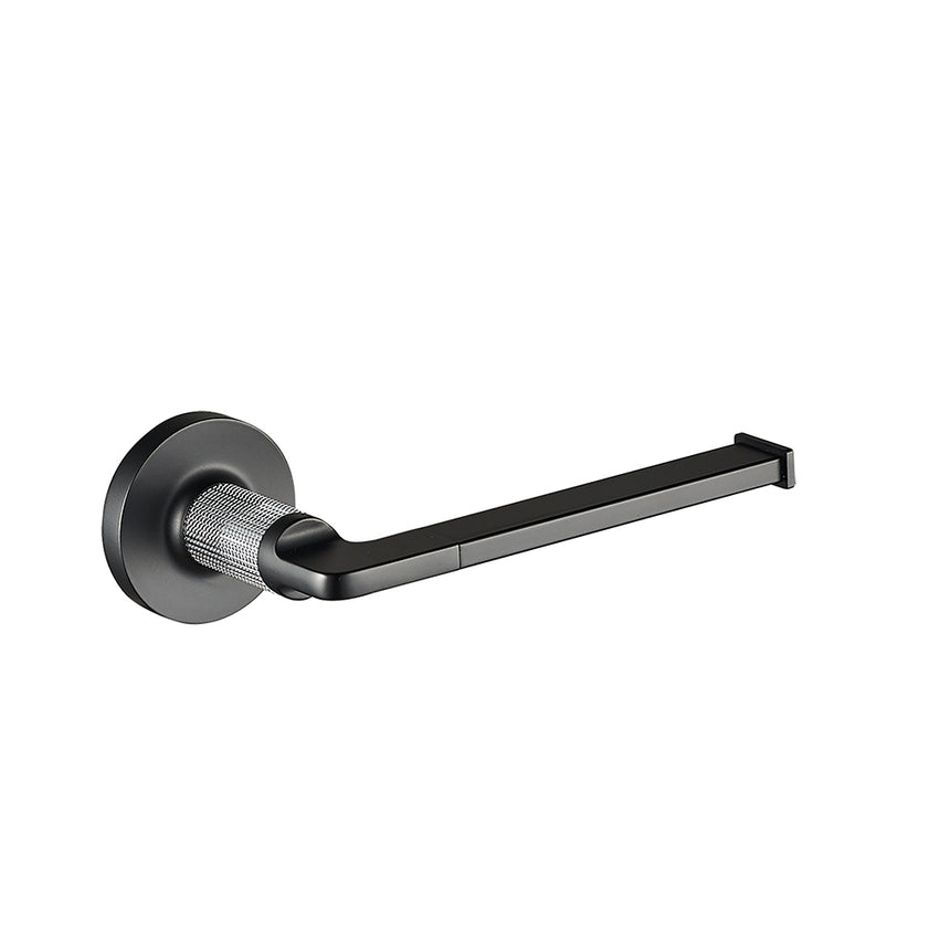 Blaze Toilet Paper Holder - Chrome Matte Black