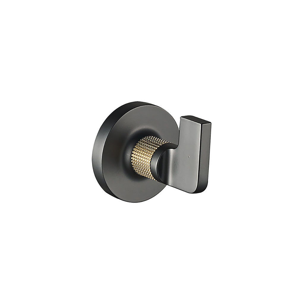Blaze Towel Hook - Matte Black Brushed Gold